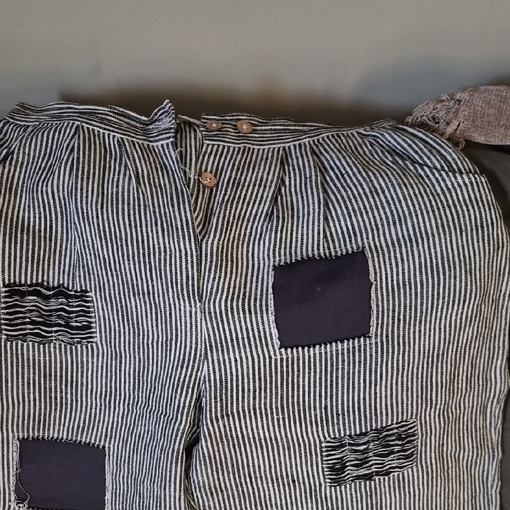 Striped Patchwork Pants